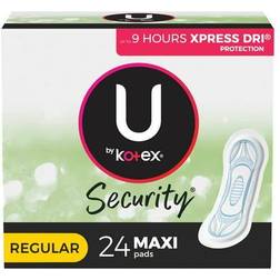 U by Kotex Clean & Secure Ultra Thin Pads Regular 24-pack