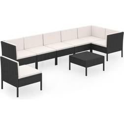 vidaXL 3094388 Lounge-Set, 1 Bord inkl. 7 Soffor