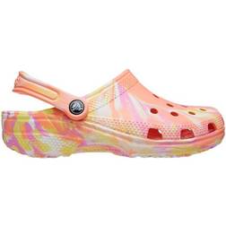 Crocs Classic Marbled Clog - Papaya/Multi