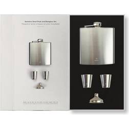 Society Paris Paris - Stainless Steel Flask and Shotglass Set - Lommelærke sæt Hip Flask