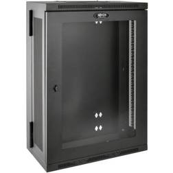 Tripp Lite 18U Wall-Mount Rack Enclosure Server Cabinet with Clear Acrylic Window, Hinged Back, Low-Profile Patch-Depth (SRW18US13G)