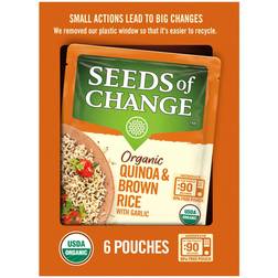 Seeds of Change Certified Organic Quinoa and Brown Rice with Garlic