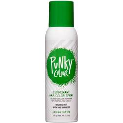 Punky Colour Temporary Hair Spray, Jaguar Green, Non-Sticky, Non-Damaging Hair Dye Instant Vivid