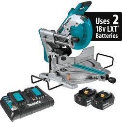 Makita 18V X2 LXT Lithium-Ion (36V) Brushless Cordless 10" Dual-Bevel Sliding Compound Miter Saw with Laser Kit (5.0Ah)