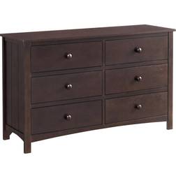 Oxford Baby 6-Drawer Dresser Espresso