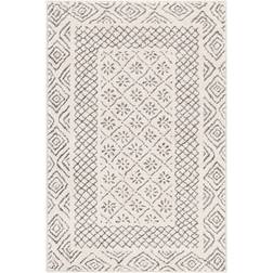 Surya Bahar BHR-2321 5'3" Square Gray, Beige, White