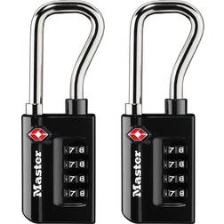 Lock 4696T, Pack of 2 Set Your Own Combination TSA Approved Luggage Lock, 2