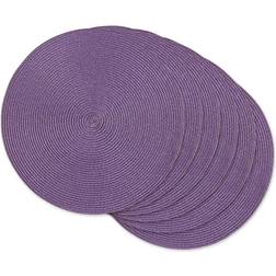 DII Plastic Woven Place Mat Purple