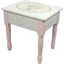 Teamson Kids Fantasy Fields Bouquet Wooden Vanity Dressing Stool