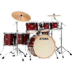 Tama Superstar Classic Exotix 7-Piece Shell Pack With 22 In. Bass Drum Gloss Garnet Lacebark Pine