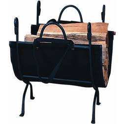 Uniflame Deluxe Wrought Iron Indoor Firewood Rack