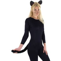 Elope Cat Ears Headband and Tail Costume Accessory Kit