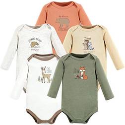 Hudson Baby Cotton Long-Sleeve Bodysuits 5-pack - Forest Deer (10118067)