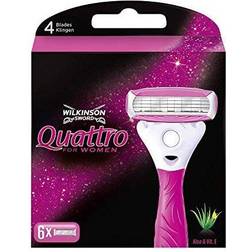 Wilkinson Sword Quattro for Women Replacement Blades 6s