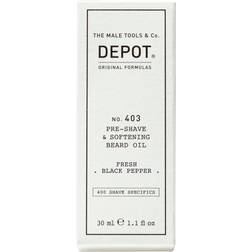 Depot Ulei pentru ten si barba 400 Shave Specifics No.403 Pre-Shave & Softening Fresh Black Pepper, 30ml