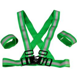 Nordic Grip Kids' Reflective Cross Belt Incl. 2 Band Green OneSize