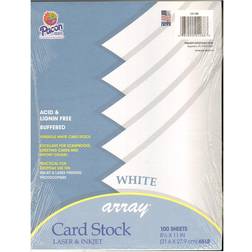 Array Card Stock, 65 lb. Letter, White, 100 Sheets/Pack