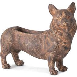 Sullivans Outdoor Planters brown Corgi Planter