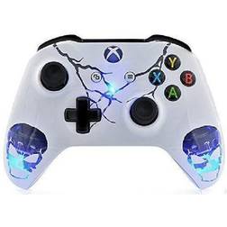 Custom Rapid Fire Modded Controller FPS - Skulls White