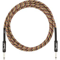 Fender 0990910299 Festival Straight to Straight Instrument Cable - foot Rainbow