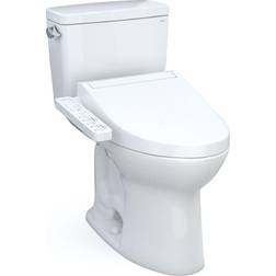 Toto Drake 28 3/8" Two-Piece 1.6 GPF Single Flush Elongated Toilet with Washlet C2 in Cotton 10" Rough-In, MW7763074CSFG.10#01