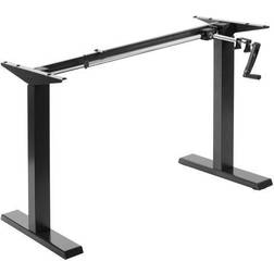 Vivo Black Manual Height Stand Up Desk Frame