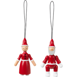 Kay Bojesen Santa Claus And Santa Claus Juletrepynt 10cm 2st