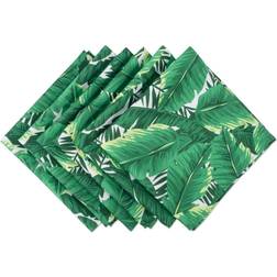 Design Imports Banana Leaf Print Cloth Napkin