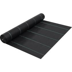 vidaXL Weed & Root Control Mat Black 2x10