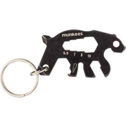 Munkees Black Bear Card Tool Keychain - Black