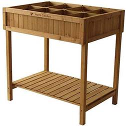 VegTrug Custom Wooden Raised Herb Garden Bed Planter Box