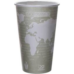 World Art Renewable Compostable Hot Cups, 16 oz. 50/PK, 20 PK/CT