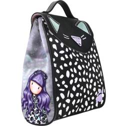 Santoro London Casual Backpack Gorjuss Smitten kitten Black White (23 x 11 x 27 cm)