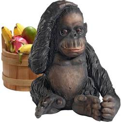 Design Toscano Curly The Chimpanzee Of The Jungle Funny Monkey Statue