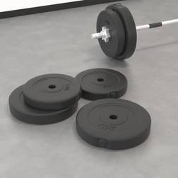 vidaXL Weight Plates 4 pcs 30 kg Cement