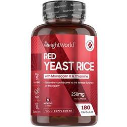 WeightWorld Red Yeast Rice 250mg 180 Stk.