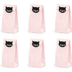 PartyDeco Gift Bags Cat 6-pack