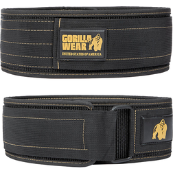 4 Inch Nylon Belt, black/gold