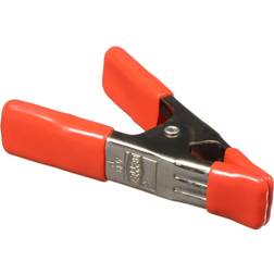 Bessey XM Series 1 Capacity Steel Spring Clamp with Handles and Tips, 1-1/4 Throat Depth