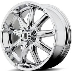 KMC XD779 Silver 20x9 5/5.0 ET12 CB78.3