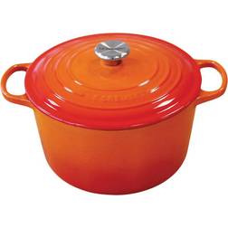 Le Creuset Flame Signature Cast Iron Deep Dutch med lock 4.96 L 24 cm