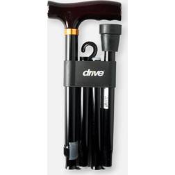 Drive Medical Designer Folding Cane Adjustable in Black Black