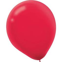 Amscan Glossy 5" Latex Balloons, Apple Red, 50 Balloons Per Pack, Set Of 3 Packs