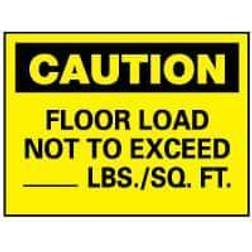 Signs; Floor Load Not