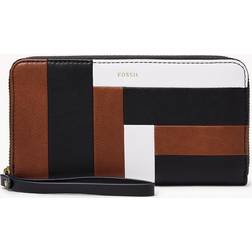 Fossil Jori RFID Zip Clutch - Neutral Multi