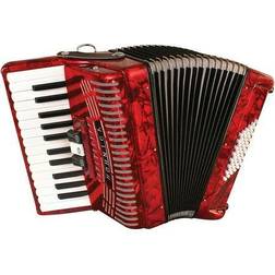 Hohner Hohnica Beginner 48 Bass Accordion Red