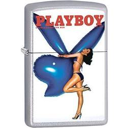 Zippo Playboy Cover July 1977 Satin Chrome Pocket Lighter