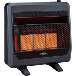Bluegrass Living Propane Gas Vent Free Infrared Gas Space Heater w/Blower & Base Feet, 28000 BTU