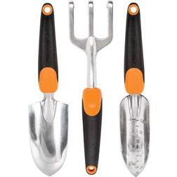 Fiskars Cast Aluminum Head 3 Ergo Garden Tool Set