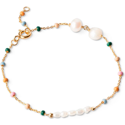 ENAMEL Copenhagen Lola Perla Bracelet - Gold/Pearl/Multicolour